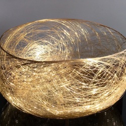 027. Deep Gold Wire Bowl, Michael OReilly
