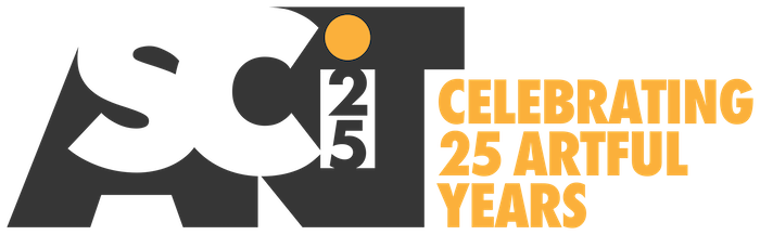 logo: SCIART25 Celebrating 25 Artful Years